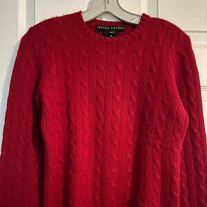 Ralph Lauren Black Label Cable Cashmere Sweater